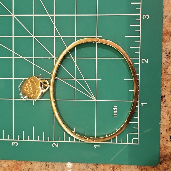 18k Gold Plated Stainless Steel Bangle Bracelet - Picture 12 of 12